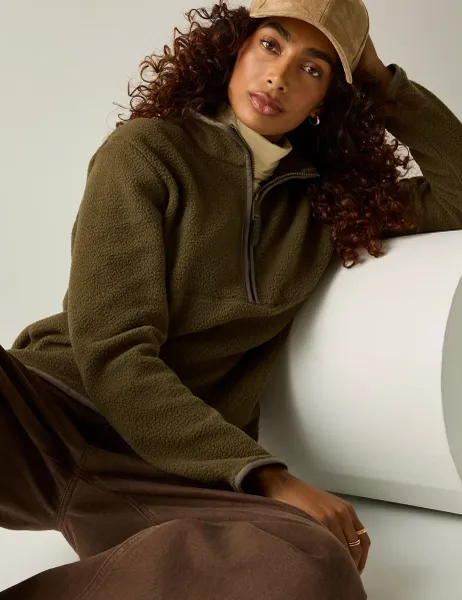 Regatta Frankie Borg Funnel Neck Relaxed Sweatshirt Green