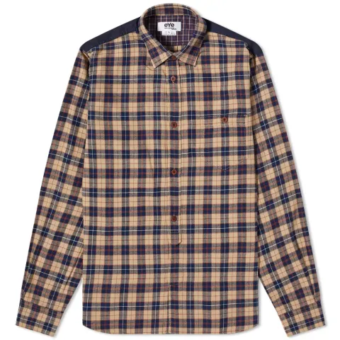 x eYe Check Panel Shirt