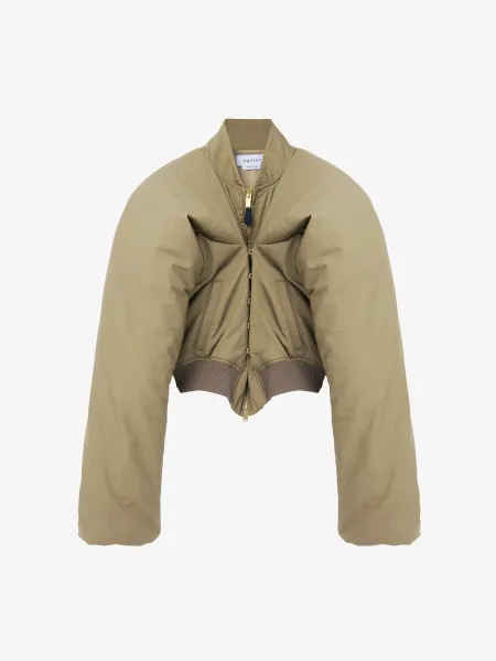 Cropped Bomber Jacket