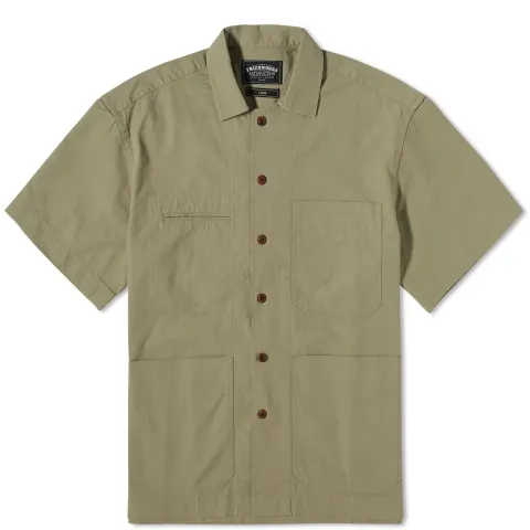 Short Sleeve French Work Shirt