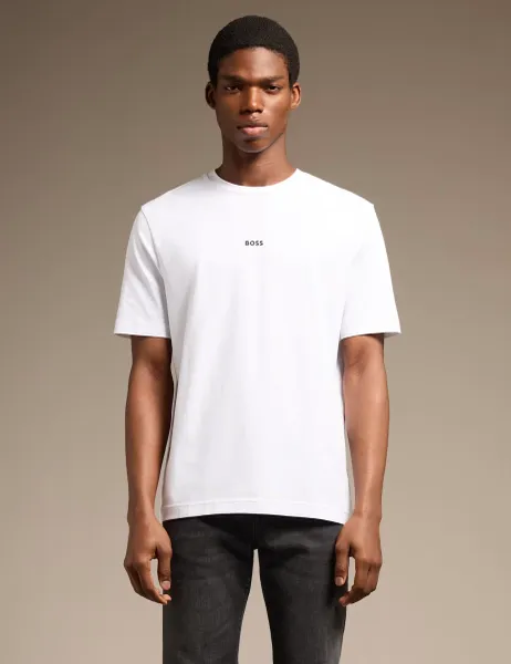 Boss TChup Cotton Rich Logo T-Shirt White