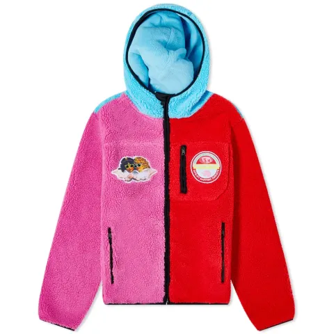 x Fiorucci Yupik Micro Curly Zip Fleece