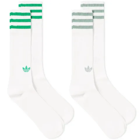 Solid Crew Sock - 2 Pack