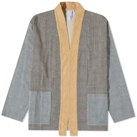Checkerboard Shawl Overshirt