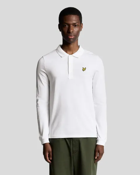 Lyle & Scott Long Sleeve Cotton Polo Shirt