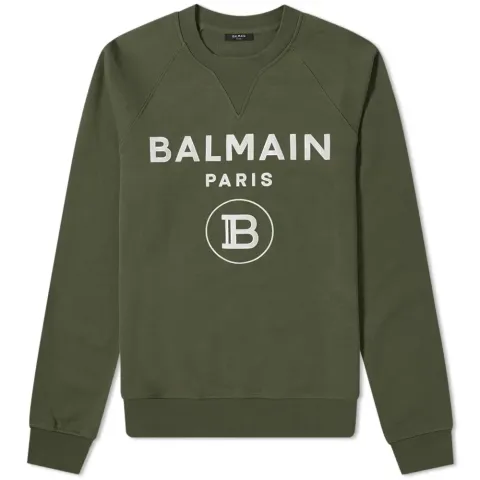 Flocked Paris Logo Crew Sweat