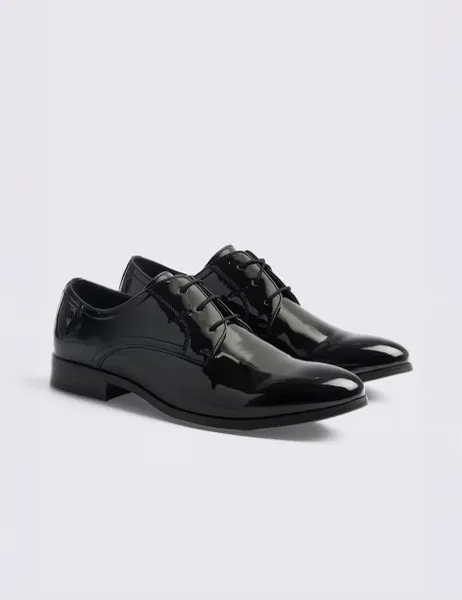 Patent Oxford Shoes Black