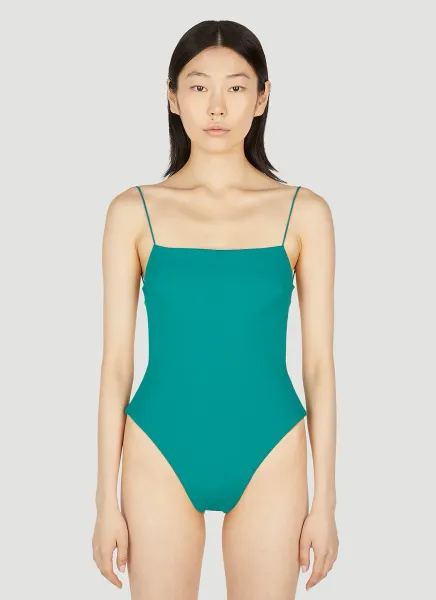 Fine Strap One Piece Swimsuit
