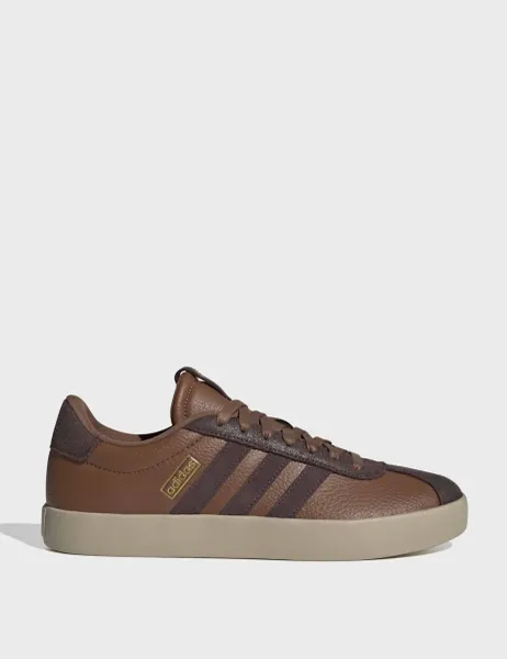 Adidas VL Court 3.0 Leather Stripe Cupsole Trainers