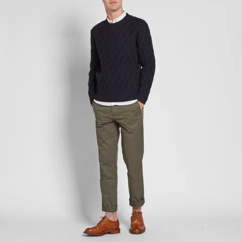 Inis Meáin Trellis Cable Crew Knit