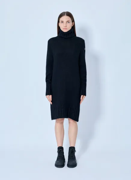 Moncler Turtleneck Knit Dress
