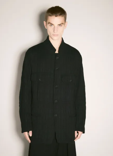 Textured Shirt Jacket