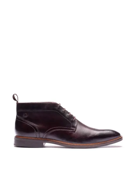 Base London Leather Chukka Boots Brown