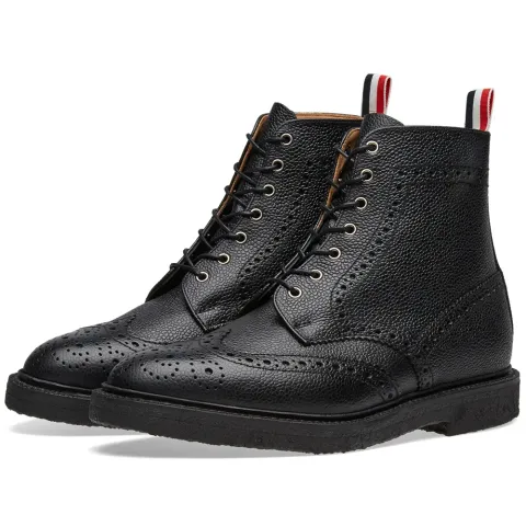 Crepe Sole Wingtip Boot