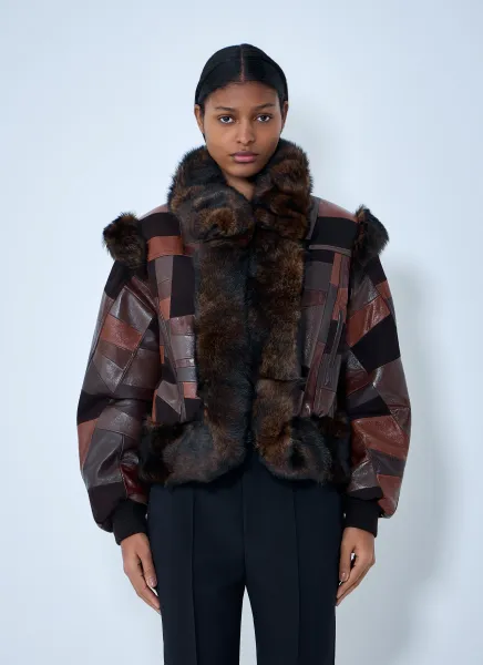 Patchwork Leather Jacket