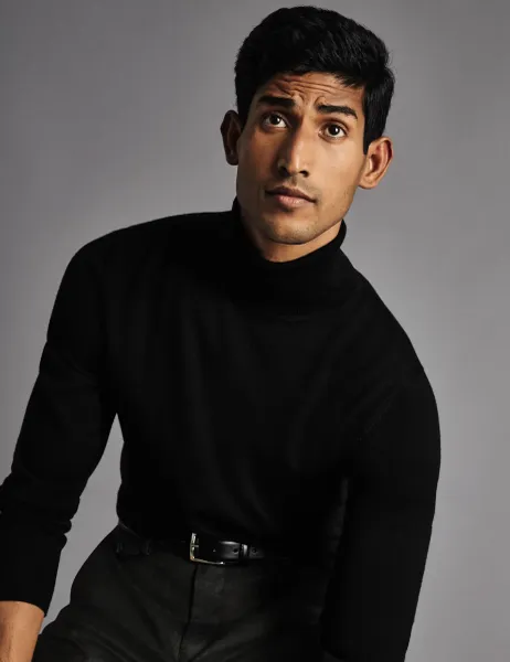 Charles Tyrwhitt Pure Merino Wool Roll Neck Jumper