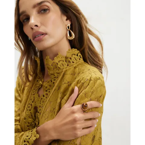 River Island Faux Tigers Eye Ring