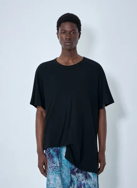 Diorama Jersey Asymmetry Hem T-Shirt