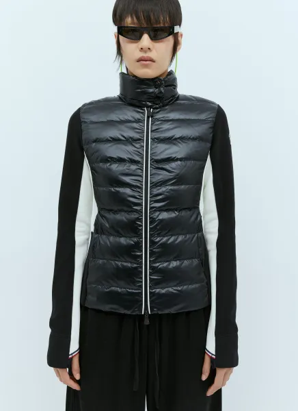 Zip-Up Down Cardigan