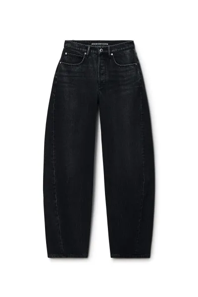 CRYSTAL HOTFIX LOGO POCKET BLOW UP JEAN