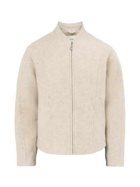 Selected Recycled Wool Blend Jacqueline Jacket - Silver Birch