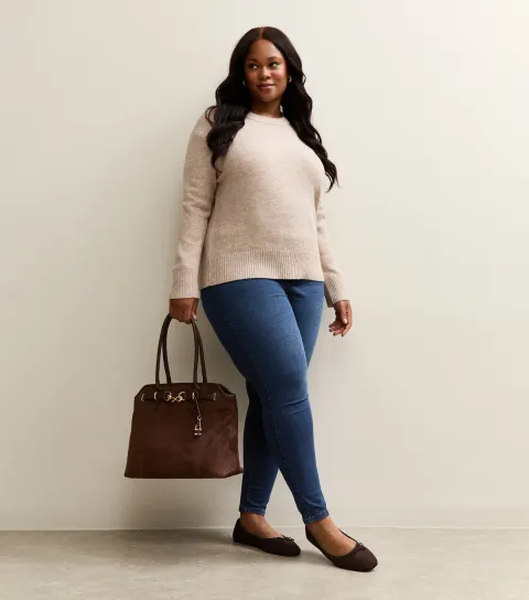 Women's Plus Size Blue Emilee Jeggings Curves