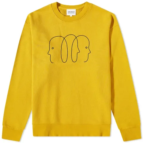 x Geoff McFetridge Faces Crew Sweat