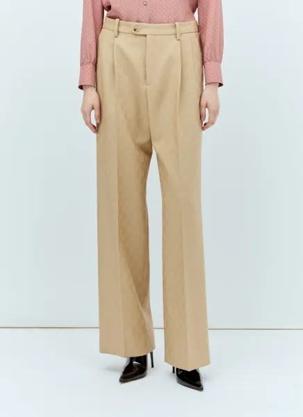 Interlocking G Wool Pants