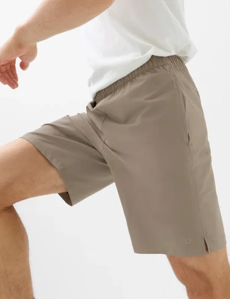 Goodmove Regular Fit Stretch 9 inch Sports Shorts Mocha