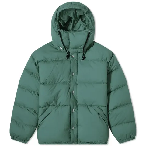 Nylon Hooded Down Jacket