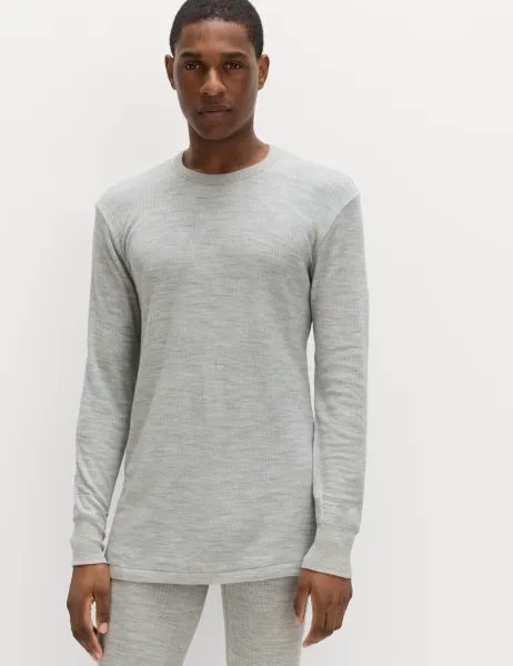 Marks & Spencer Heatgen Maximum Thermal Long Sleeve Top Grey Marl