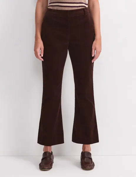 Sportscraft Cord Wide Leg Trousers Brown