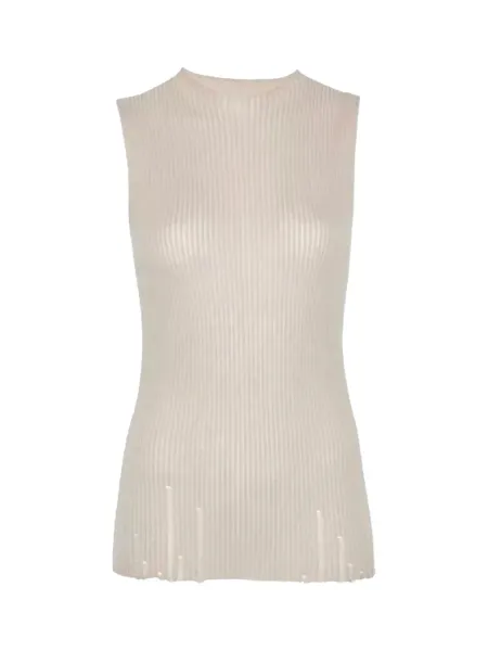 Sleeveless Top Tan