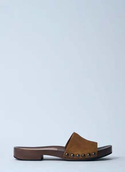 Faded Suede Clogs