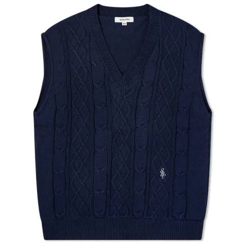 x Prince Cable Knit Vest