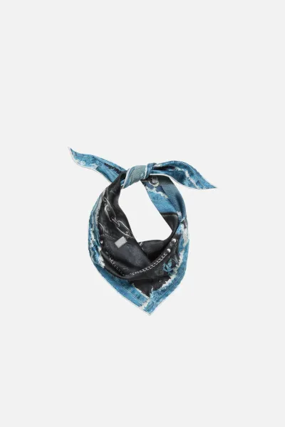Printed silk bandana