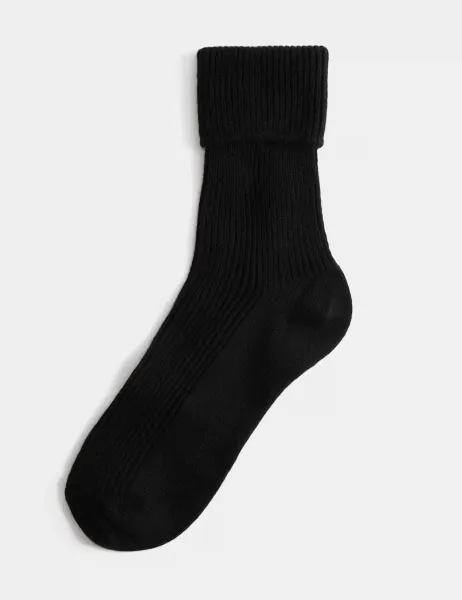 Autograph Pure Cashmere Socks Black