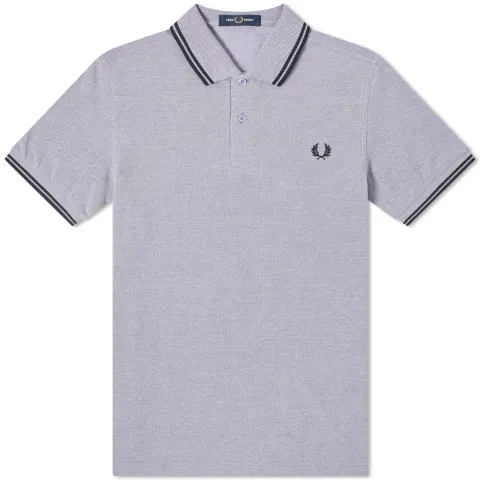 Slim Fit Marl Twin Tipped Polo