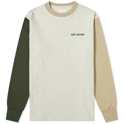 Long Sleeve Colour Block T-Shirt