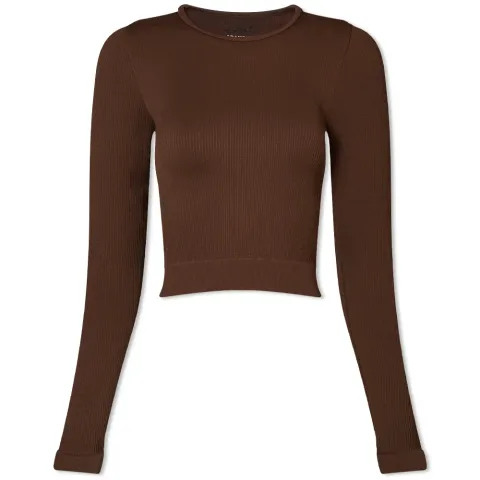 Rib Long Sleeve Top