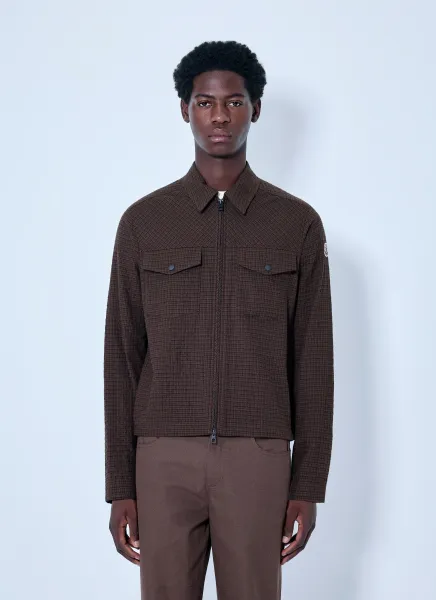 Checked Zip-Up Jacket