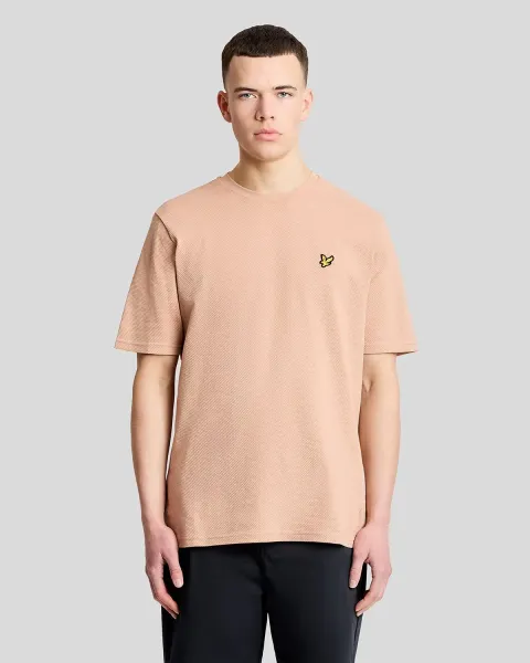 Lyle & Scott Textured Jacquard T-Shirt