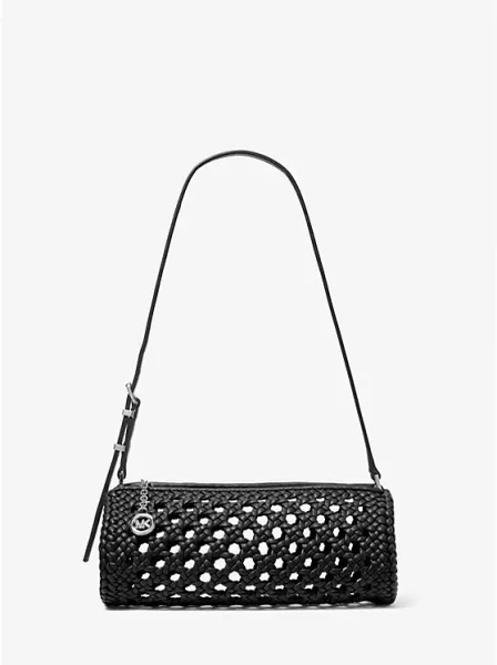 Izzy Small Crocheted Barrel Pochette