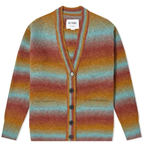 90s Oversized Stripe Cardigan