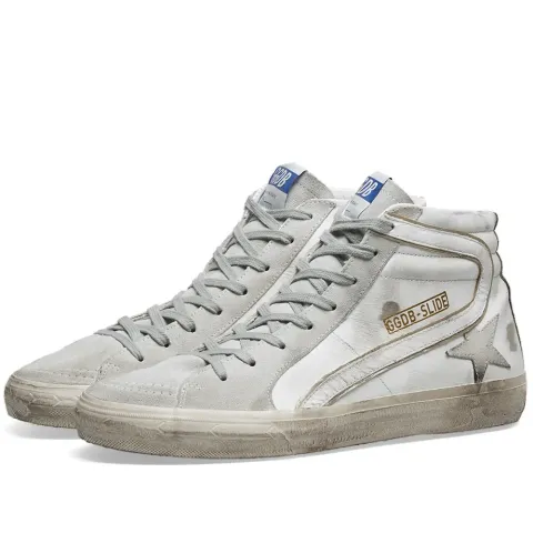 Slide Leather & Suede Sneaker
