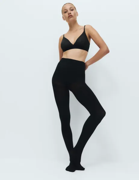 Marks & Spencer 2 Pack 100 Denier Magicwear Opaque Tights Black