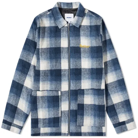 Plaid Zip Through Jacket