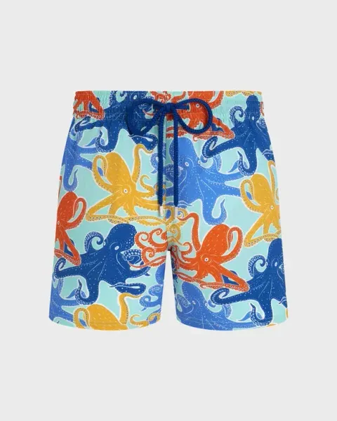Vilebrequin Men Stretch Short Swim Shorts Octopussy
