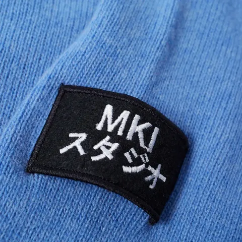 Arm Badge Lambswool Crew Knit