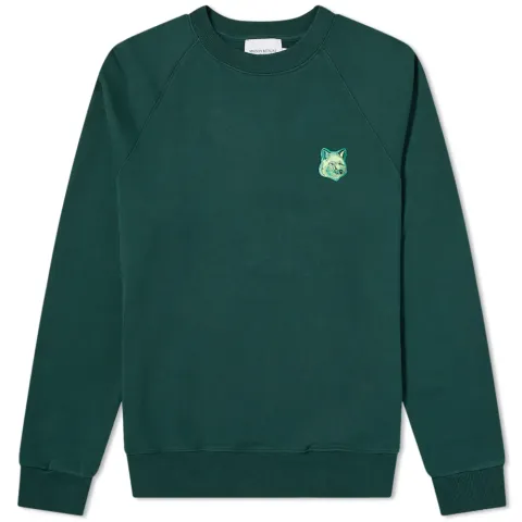 Maison Kitsuné Cool-Tone Fox Head Patch Clean Crew Sweat
